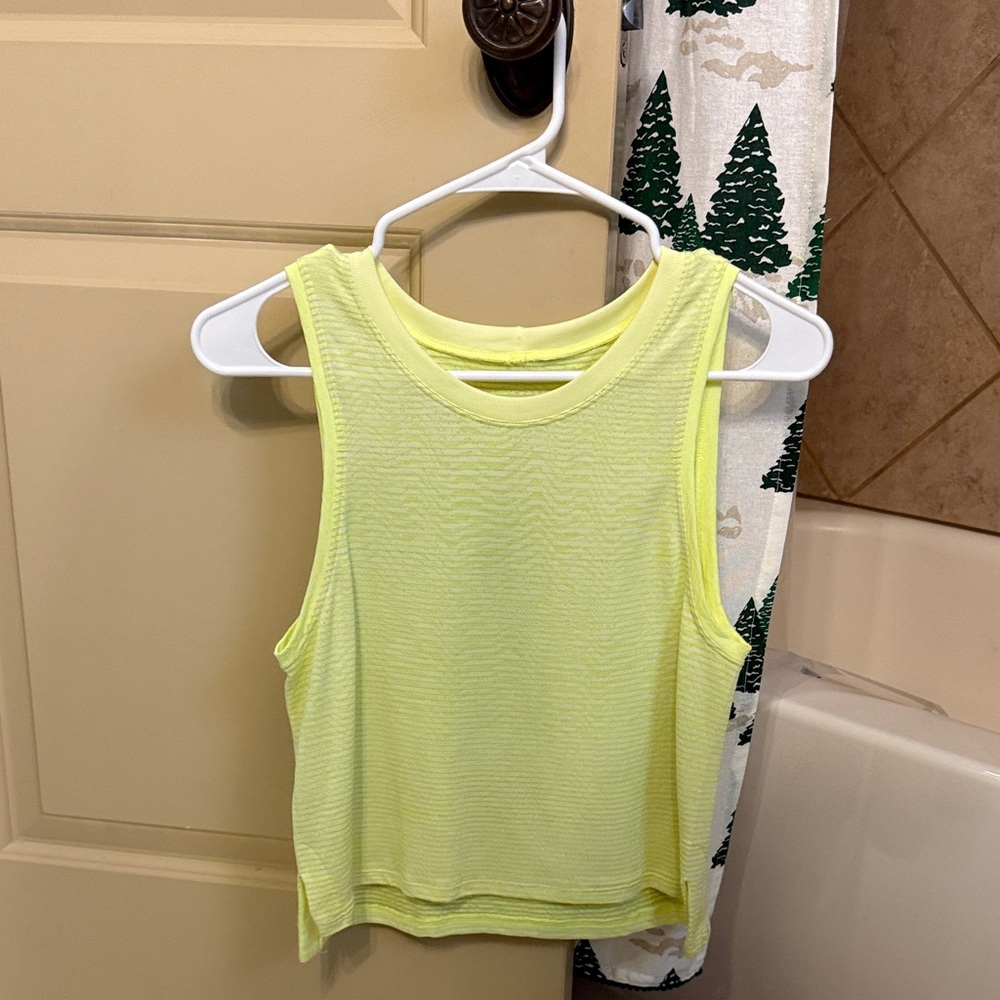 Lulu lemon Lime Green Sleeveless Top